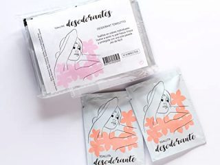 10 uds Toallita Desodorante Monodosis, con Mineral de Alumbre Antitranspirante | Cuerpo e Higiene íntima, Previene y Elimina Olor Sudor | Neutro Unisex, Secado rápido, Antimanchas, Compacto Viaje