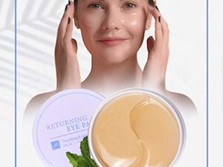 60 Parches para los ojos - Producto Premium - Cosmetica Coreana - Ojos Parches - Parches Hidrogel - Antiojeras Mujer - Contorno de Ojos Antiarrugas - Corrector de ojeras - Elimina bolsas y ojeras