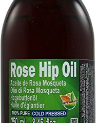 Aceite Rosa Mosqueta 250ml (un cuarto litro) 100% Puro Origen Chile - Primera Prensada en Frió, Virgen Extra -Color naranja brillante- Primera calidad de exportación.