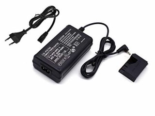 ACK-E15 Kit adaptador de alimentación CA repuesto Kit cargador acoplador CC DR-E15 compatible con cámaras Canon EOS Rebel SL1 Canon 100D DSLR.