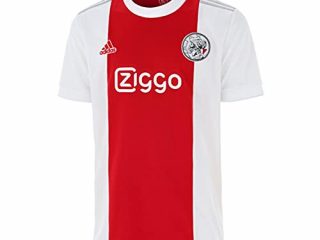 adidas AJAX Temporada 2021/22 Camiseta Primera Equipación T-Shirt, Blanco/Rojo, 910Y Boys