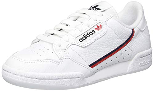 Adidas Continental 80, Zapatillas Hombre, Blanco (FTWR White/Scarlet/Collegiate Navy FTWR White/Scarlet/Collegiate Navy), 44 EU
