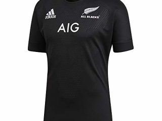 adidas Hombres Nueva Zelanda All Black Home Rugby Camisa 2018 2019 Negro, Negro, XXL