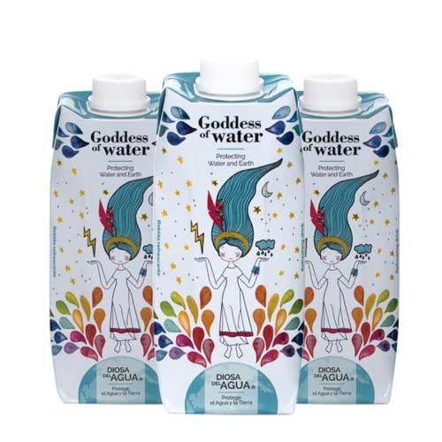 Agua mineral ligera, extra natural de calidad prémium envasada en caja de cartón 50cl (Pack 18 Unidades x 500ml)