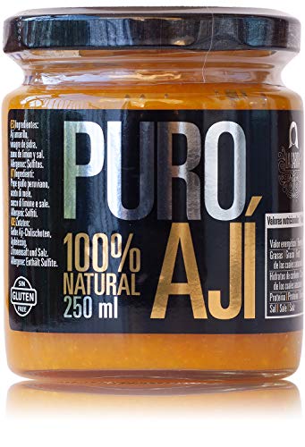 Ají amarillo La Sarita - Puro Ají 250 ml | Sin aditivos ni conservantes | Sin gluten | Apto para veganos