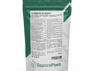 ALGINATO DE SODIO EN POLVO - espesante y gelificante para alimentos - 100 GR