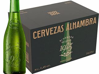 Alhambra Reserva 1925 Cerveza Dorada Lager - Pack de 24 Botellas x 33cl - 6,4% Volumen de Alcohol