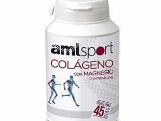 AMLsport - Colágeno con magnesio – 270 comprimidos articulaciones fuertes. Regenerador de tejidos con colágeno hidrolizado tipo 1 y tipo 2. Envase para 45 días de tratamiento.