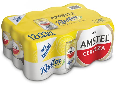 Amstel Radler Cerveza Limón, Pack de 12 x 33cl