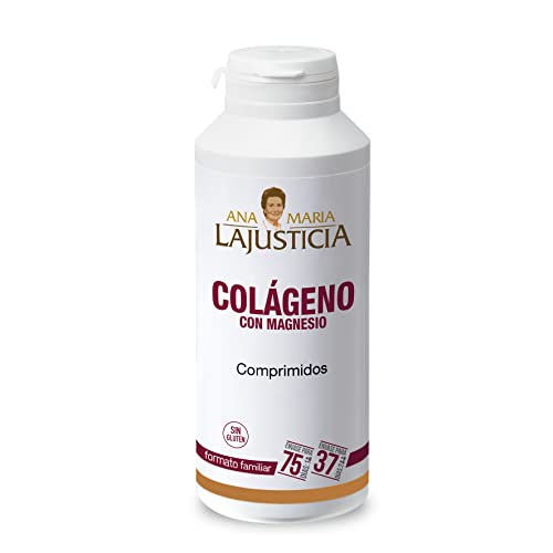 Ana Maria Lajusticia - Colágeno con magnesio – 450 comprimidos articulaciones fuertes y piel tersa. Regenerador de tejidos con colágeno hidrolizado tipos 1 y 2. Envase para 75 días de tratamiento.