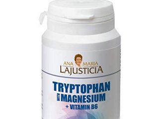 Ana Maria Lajusticia - Triptófano con magnesio + VIT B6 – 60 comprimidos. Reduce la ansiedad, el cansancio y regula el reloj interno. Apto para veganos. Envase para 30 días de tratamiento.
