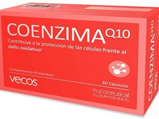 Antioxidante endógeno Vecos con coenzima Q10, vitamina C y vitamina E – Potencia el rendimiento físico – 60 cápsulas