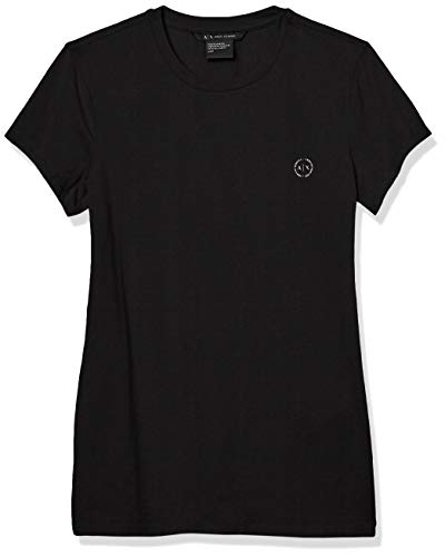 Armani Exchange Core Camiseta, Negro (Black 1200), X-Small para Mujer