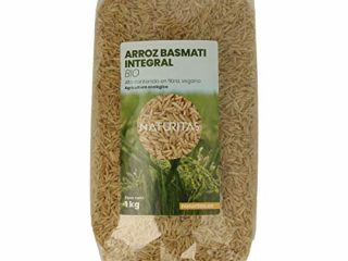 Arroz Basmati Integral ecológico 1 kg | bio | Vegan | Alto contenido en fibra | De fácil digestión