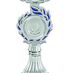 Art-Trophies AT81193 Trofeo Deportivo, Plateado/Azul, Talla Única
