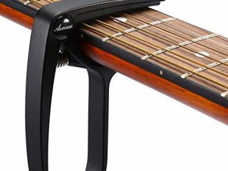 Asmuse Cejilla Guitarra Capo para Guitarra Eléctrica Española Acustica Folk Ukelele Bajo instrumento Ligero Sola Mano Cambio Fácil y Rápido Aleación de Aluminion de Aluminio