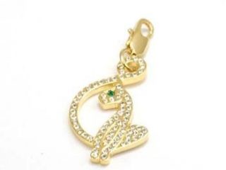 Baby Phat Base de Metal chapado en dorado el otro juego de cristal disparador de