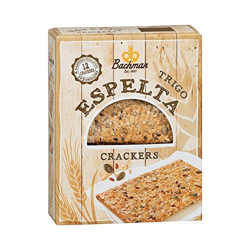 Bachman- Galletas Crackers Elaboradas con Trigo Espelta- Snack Saludable para Cualquier Momento del Día- 240 Gramos