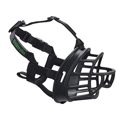Baskerville Ultra - Bozal de goma, Negro, Talla 6 (Longitud: 10 cm/Anchura: 42 cm)