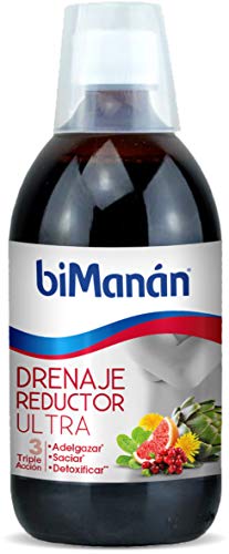 BIMANAN Ultra, Drenaje Reductor Triple Acción que Ayuda a Adelgazar, Saciar y Detoxificar, 500Ml