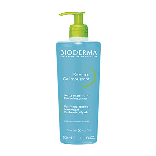 Bioderma Sebium Gel Moussant Nettoyant Purifiant (28664I), 500 Mililitros