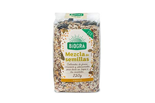 Biográ Mix de Semillas de Girasol, Sésamo, Calabaza, Lino y Amapola, 250g