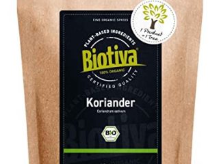 Biotiva Cilantro orgánico molido 250 g - calidad orgánica del mediterráneo - 100% certificado orgánico en Alemania (DE-ÖKO-005)