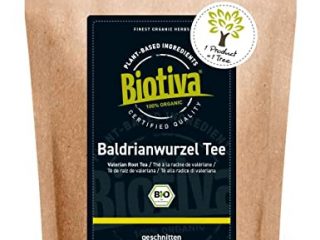 Biotiva Té de raíz de valeriana orgánica 100g - Valerianae Radix - té de hierbas - embotellado en Alemania (DE-ÖKO-005) - vegano