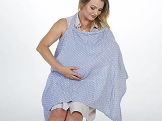 Bisoo Funda de Lactancia de 100% Muselina - Cubierta Ajustable de la Lactancia del Bebé - Mantas de Lactancia Materna - Pañuelo Lactancia - Cubiertas de Lactancia - Protección Lactancia Materna