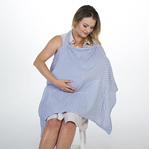 Bisoo Funda de Lactancia de 100% Muselina - Cubierta Ajustable de la Lactancia del Bebé - Mantas de Lactancia Materna - Pañuelo Lactancia - Cubiertas de Lactancia - Protección Lactancia Materna