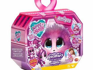 Bizak Adoptanimals Rosa Mascota De Peluche (63040360) + Adoptanimals Bebé Mascota De Peluche (63040680), Color Surtido