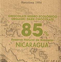 Blanxart Tableta de Chocolate Negro Ecológico - Nicaragua 85% Cacao 1 Unidad 125 g