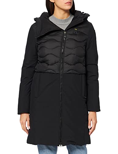 Blauer IMPERMLE/Trench LUNGHI IMB Piuma/OVAT Anorak, 999 Nero, M para Mujer
