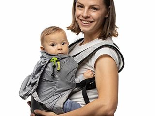 Boba | Mochila Portabebés Boba Air, Ergonómica y Adaptable con Tejido Ajustable hasta los 15 Kg, Ligera y Plegable, Grey