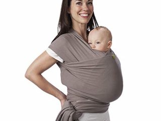 Boba Wrap, Fular Elástico Portabebé Ergonómico - Ideal Porteo Recién Nacidos (Grey)