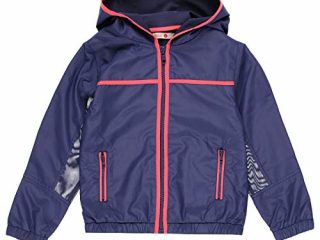 boboli - Cazadora de Deporte Niña| Tejido Técnico, Talla de 8 Años | Cazadora Deportiva, 100% Poliéster | Chaqueta Niña | Cazadora Entretiempo | Estampado | Color Azul - marino