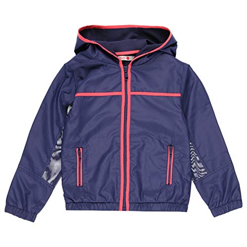 boboli - Cazadora de Deporte Niña| Tejido Técnico, Talla de 8 Años | Cazadora Deportiva, 100% Poliéster | Chaqueta Niña | Cazadora Entretiempo | Estampado | Color Azul - marino