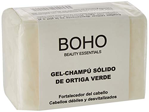 BOHO Champú Sólido Ortiga Verde Fortalecedor del Cabello Pastilla, Único, 60 G