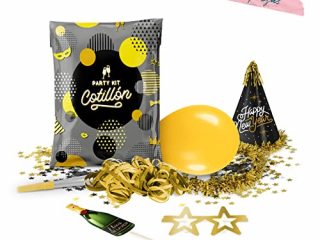 Bolsa de Cotillón para Noche Vieja. Lote de 12 Bolsas (Bolsa de cotillón Metalizada Gala)