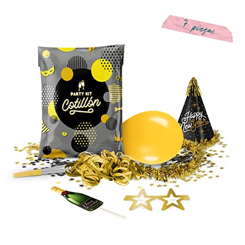 Bolsa de Cotillón para Noche Vieja. Lote de 12 Bolsas (Bolsa de cotillón Metalizada Gala)