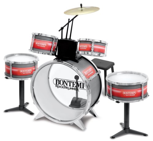 Bontempi 514830 Batería de 6 elementos con taburete, + 3 años