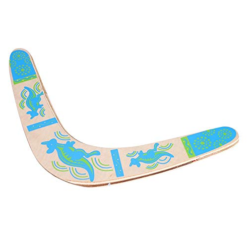Boomerang, Estable de Madera en Forma de V de Retorno Boomerang Niños Deportes Nuevo Volador Boomerang Juguete con Bolsa de PP para Juegos al Aire Libre Deportes