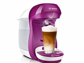 Bosch TAS1001 TASSIMO Happy Cafetera de cápsulas, 1400 W, color rosa