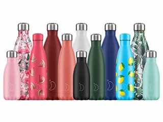 Botella De Agua De Chilly's | Acero Inoxidable y Reutilizable | Prueba de Fugas, Libre de transpiración | Verde Pastel | 500ml