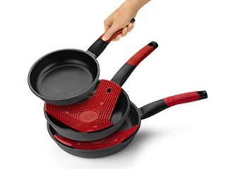 BRA Premiere- Set de 3 sartenes, aluminio fundido antiadherente, aptas para todo tipo de cocinas, incluido inducción, 18, 22 y 26 cm [Amazon Exclusive]