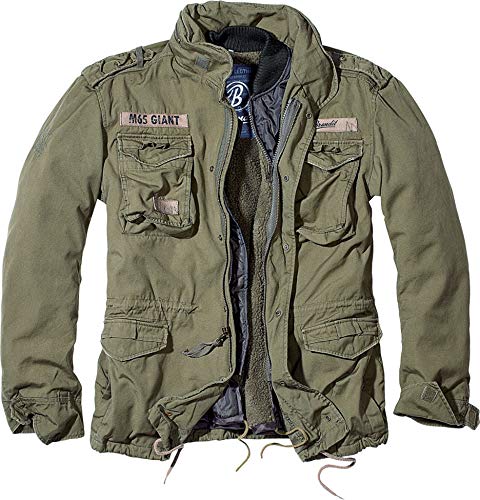 Brandit M-65 Giant Chaqueta, Verde (Oliva 1), XXL Unisex Adulto