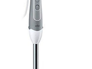 Braun Hogar MQ500 Soup Batidora y Vaso, PoweBall, 600 W, 1 Decibelios, Plástico, 2 Velocidades, Blanco y Gris