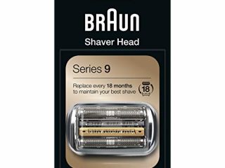 Braun Series 9 92S Cabezal de Recambio Plata para Afeitadora Eléctrica Hombre, Compatible con las Afeitadoras Series 9