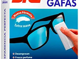 Bref Toallitas Limpiadoras para Gafas, Smartphones, Cámaras, Espejos y otros Dispositivos y Superficies 20 Unidades