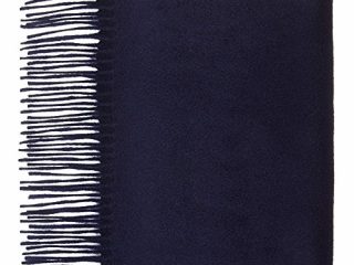 Bufanda 100% Cachemira, azul marino, talla única